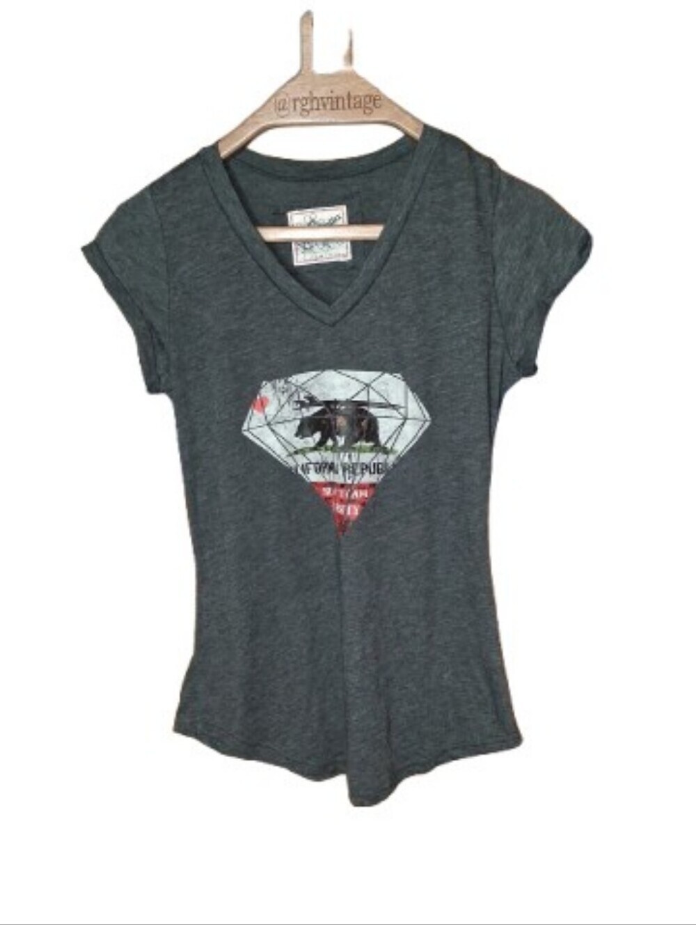 Reflex Y2K California Republic Tshirt L Gray